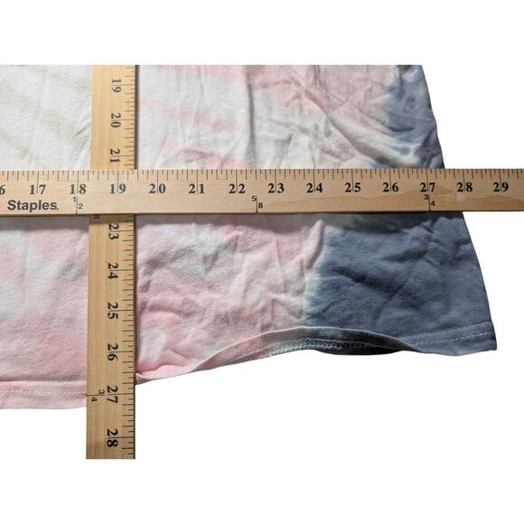 David Bowie “Bowie ‘74” Over Sized Tee Multicolor Tie Dye Ladies 2021 Size 4 - Picture 2 of 4